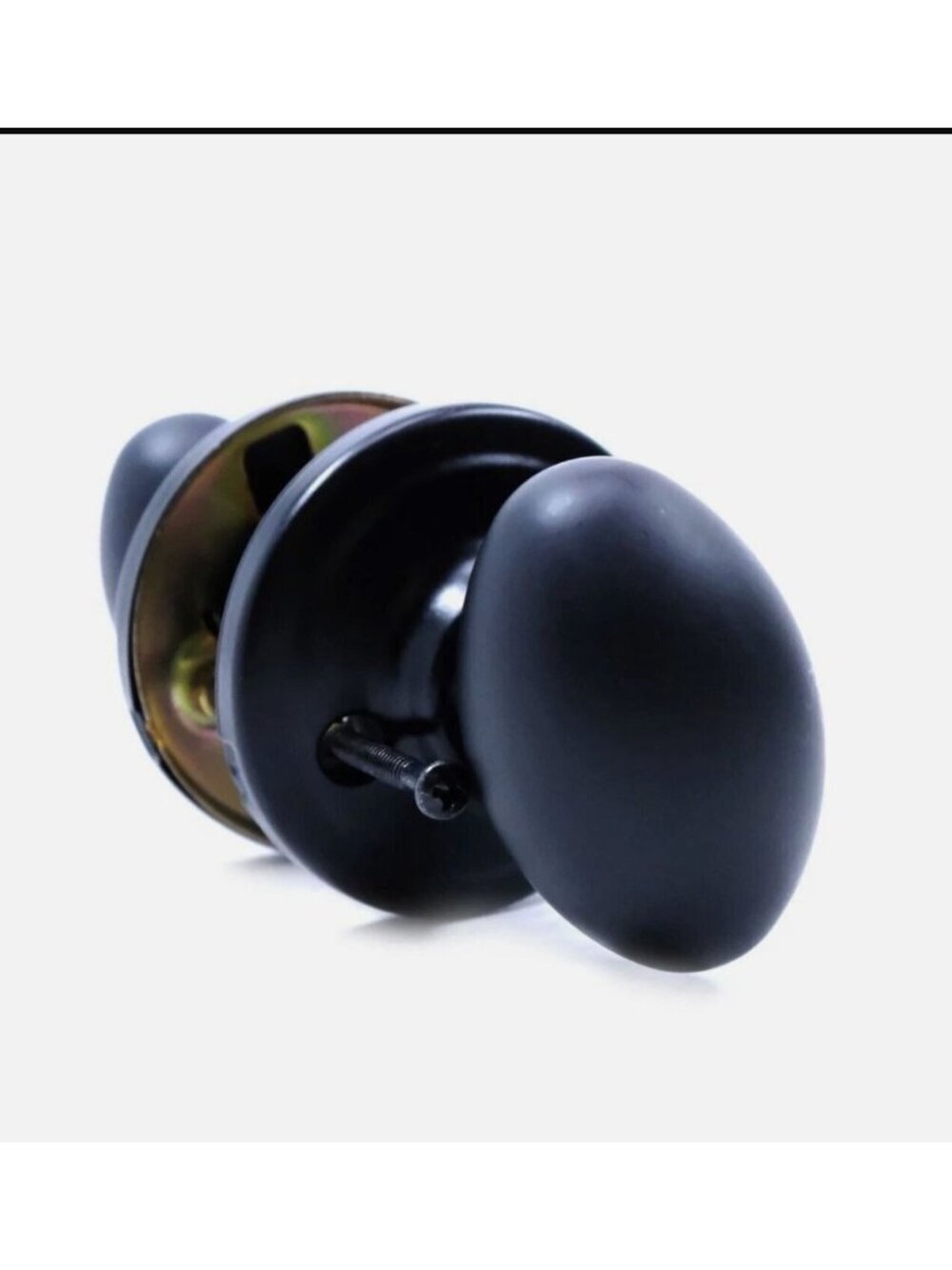 Kwikset 720L 514 6AL RCS Laurel Passage Door Knob Matte Black Finish 97200-961